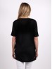 Breathable V Neck High-Low Short Sleeved Loose Top